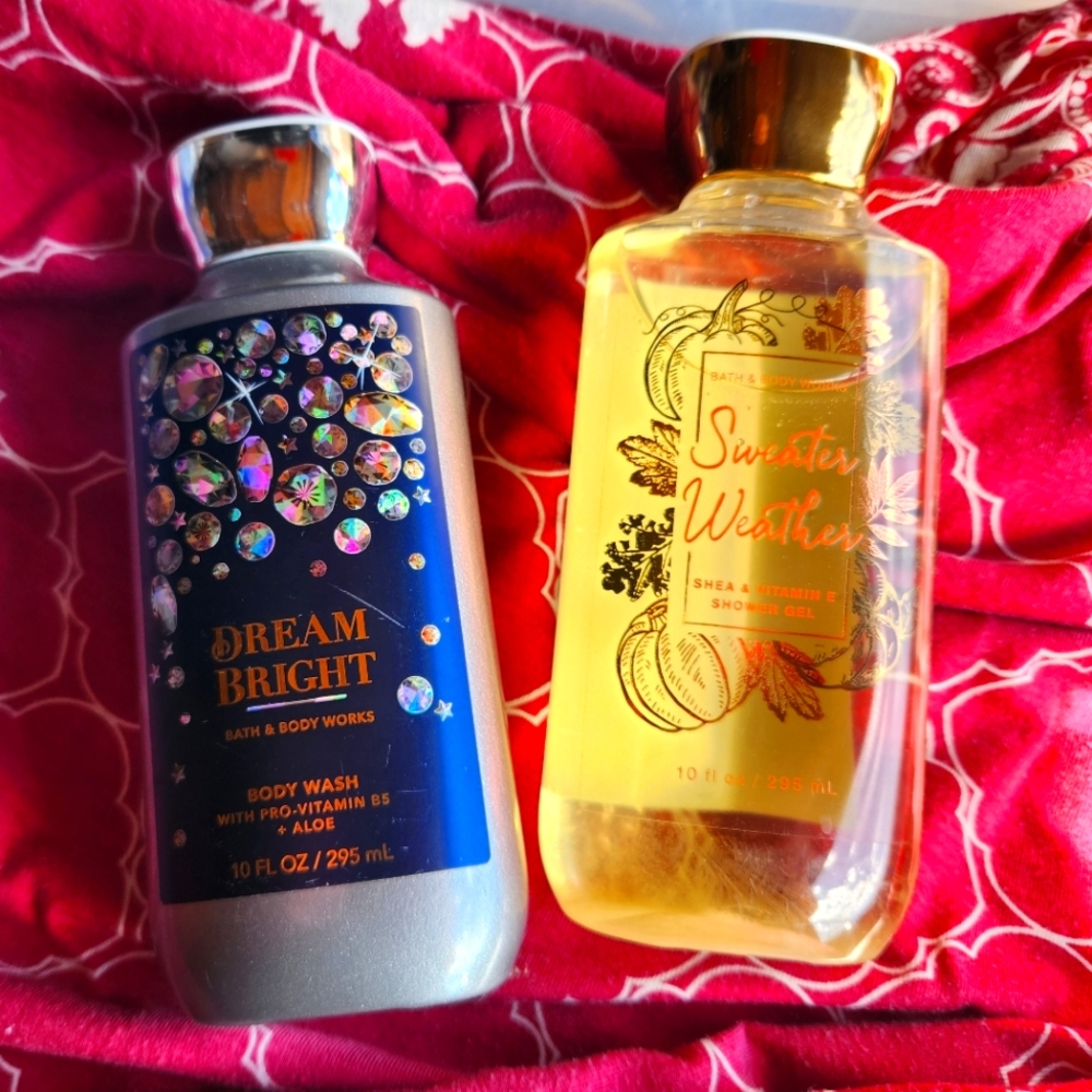 Bath & Body Works Dream Bright and Sweater Weather Body Wash